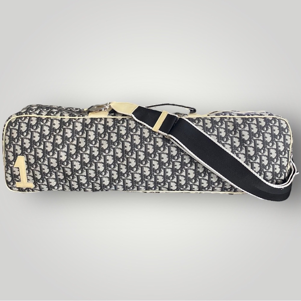 Vintage Christian Dior Trotter Monogram Crossbody Scooter Bag - Picture 1 of 15